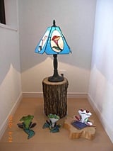  可愛い作品が部屋のあちこちに 